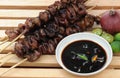 Food from the Philippines, Inihaw Na Bituka Ng Baboy (Grilled Pork Intestines) Royalty Free Stock Photo